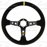 QSP Sport stuur zwart su&egrave;de offset: 90mm